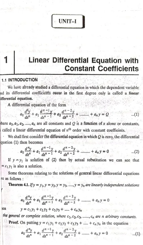 differential Equation 1st Chapter Page.
