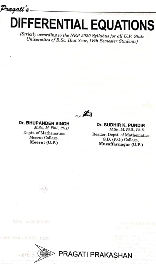Differential Equations Writer Page