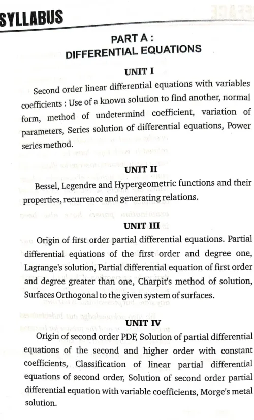Differential Equations syllabus Page.