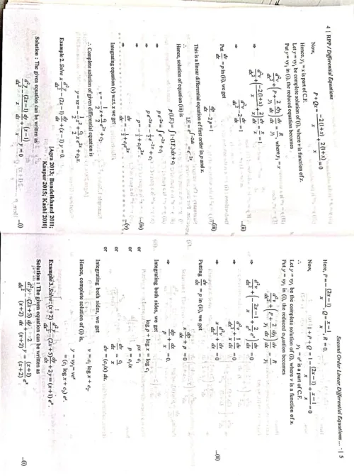 differencial Equations Rpp Chapter No.1st Short Note.