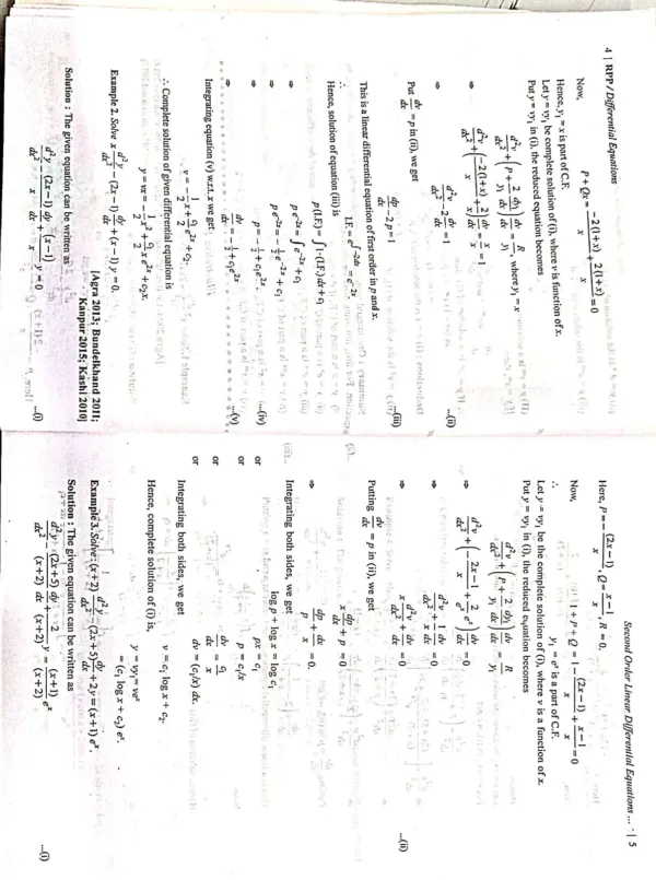 differencial Equations Rpp Chapter No.1st Short Note.