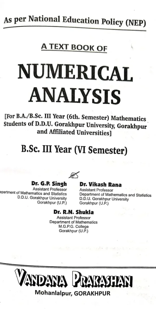 Numerical Analysic Writer Page.