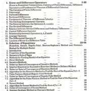 Numerical Analysis Rpp Contents Page 1st.