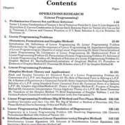operation Research Content Page No.1.