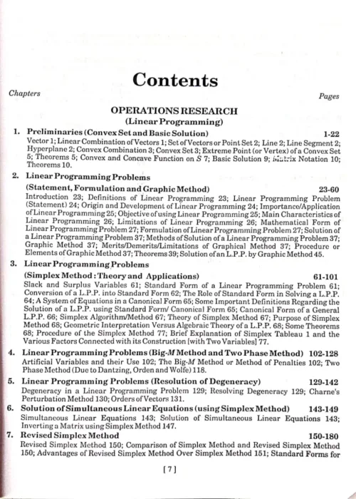 operation Research Content Page No.1.