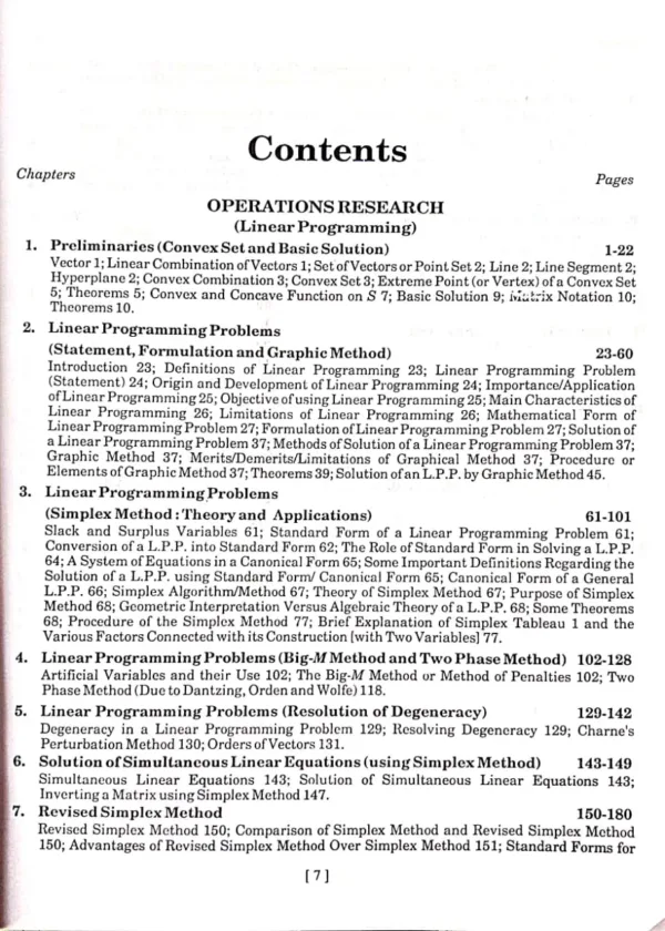 operation Research Content Page No.1.