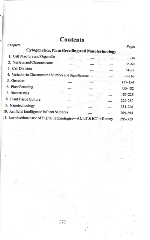 botany 6sem. Contents